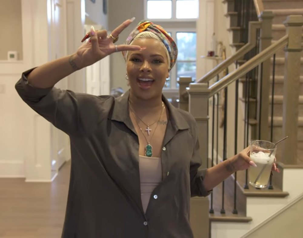 Eva Marcille Sued by Homeowners Association Over $22k in Fines Eva Marcille opens home for Bravo house tour.