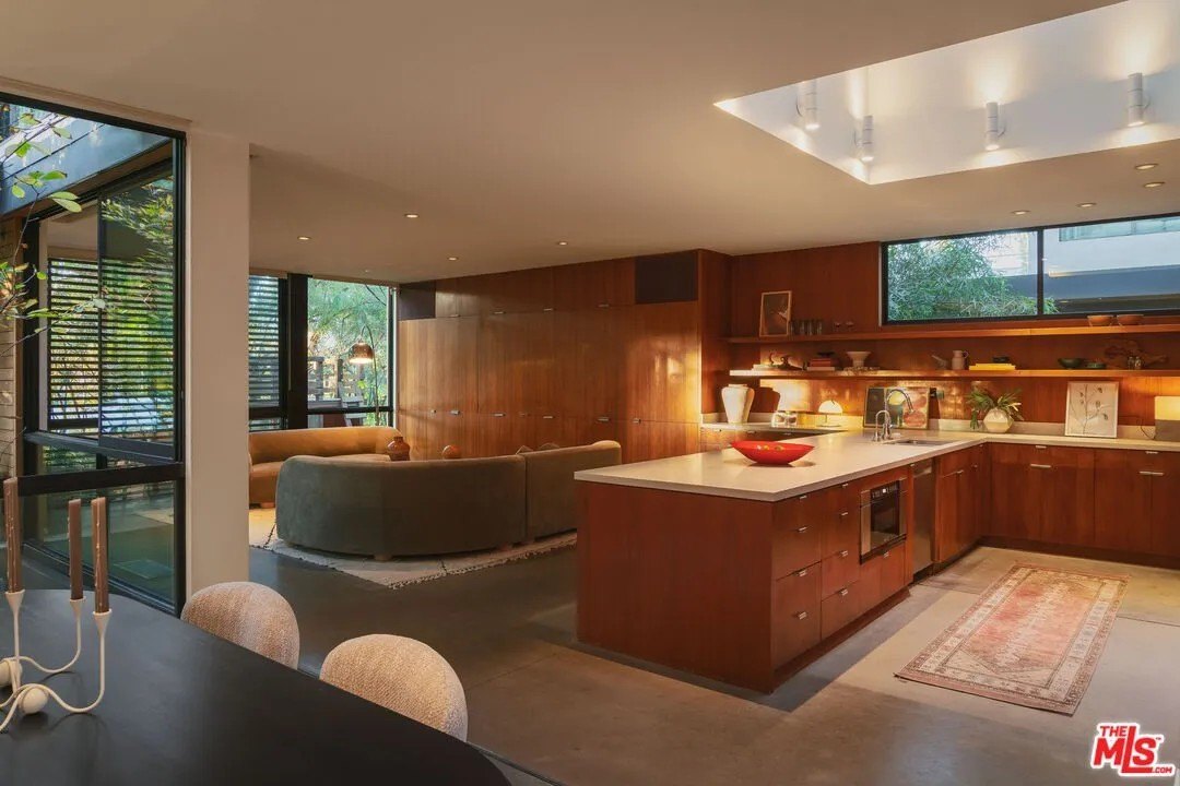 The interior includes all the exquisite details one would expect from the co-founding partners of one of L.A.'s most elite architecture and design firms.