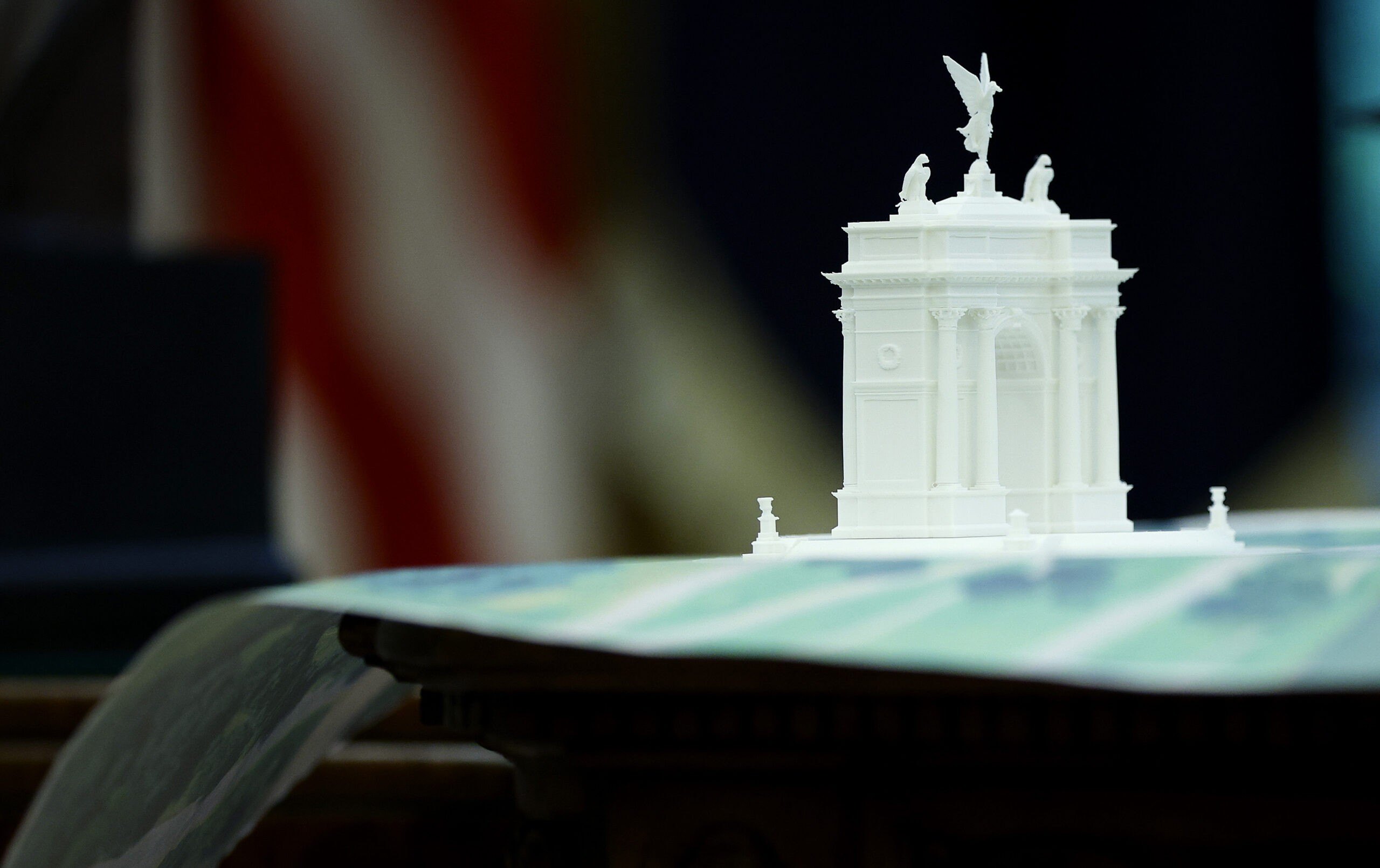 President Donald Trump's Model of a proposed Triumphal Arch