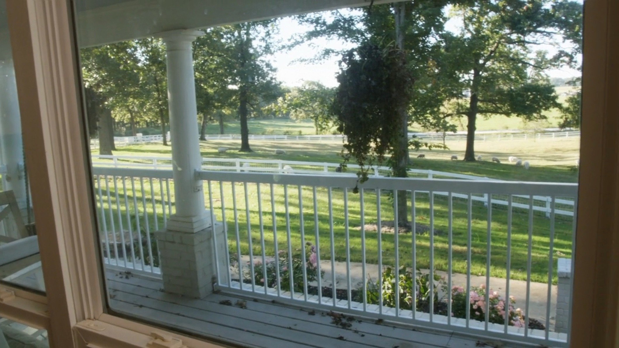 The Marrs family home is also a working farm.