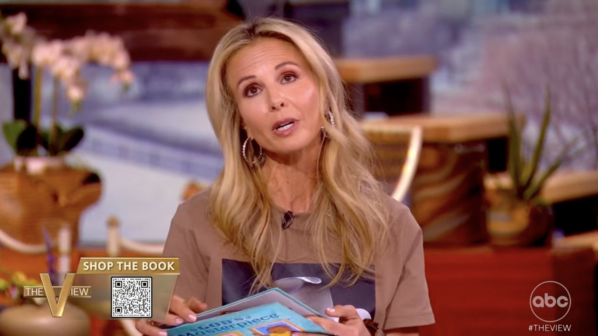 Elisabeth Hasselbeck shows off her new book on The View on March 2