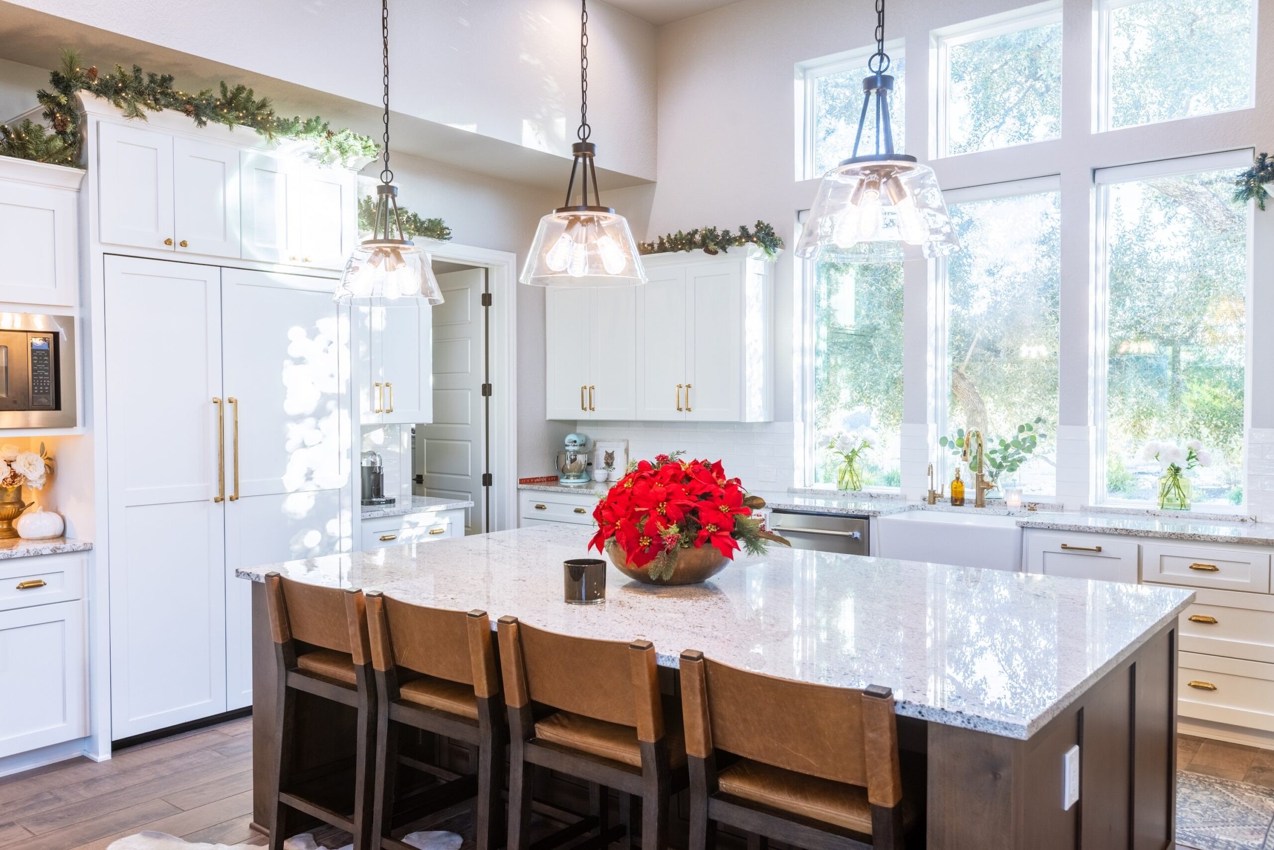 The Wolfes love to entertain, and appreciate the home's "huge" kitchen.