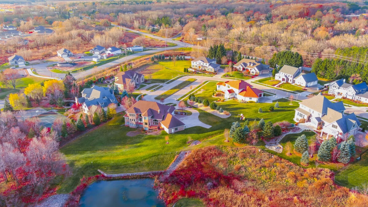 view of appleton wisconsin homes in the fall_Getty