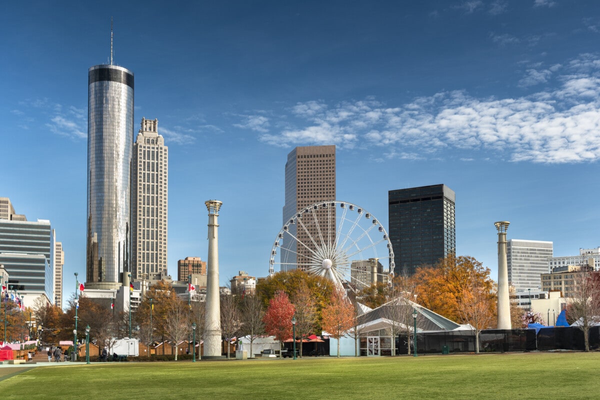 Atlanta Georgia downtown city skyline 