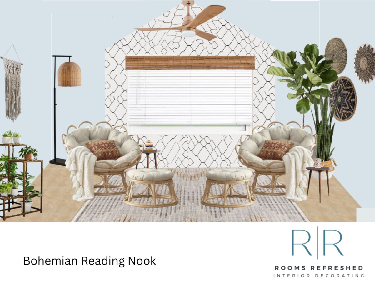 Rooms Refreshed boho reading nook