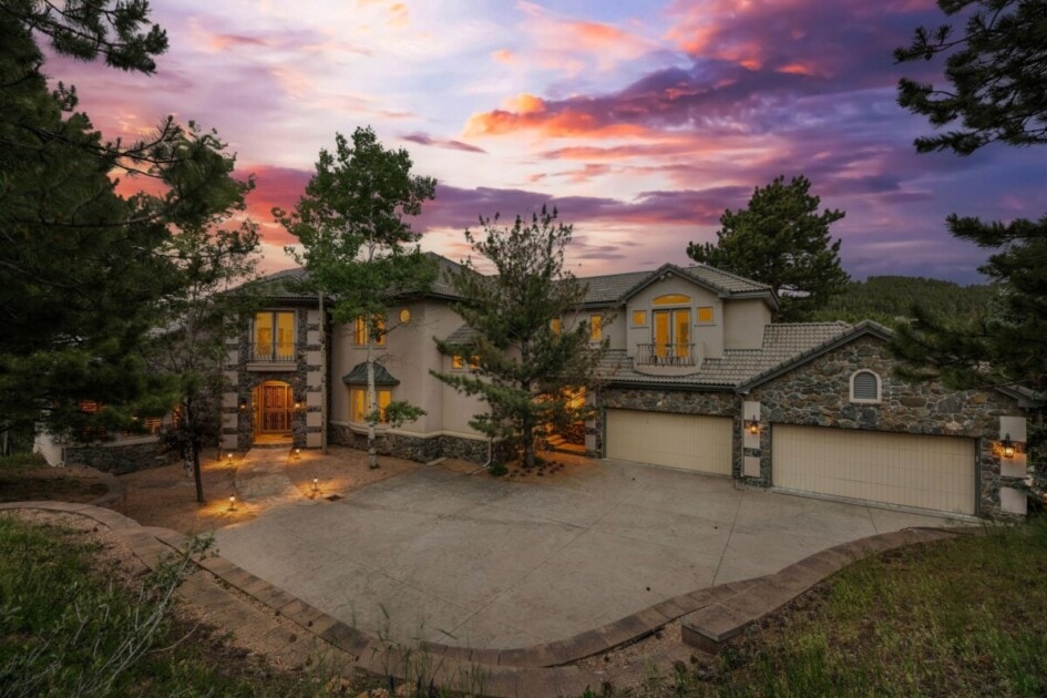 Exterior of home at dusk