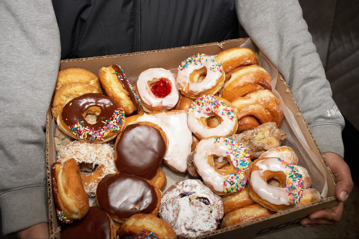 Donuts in a box