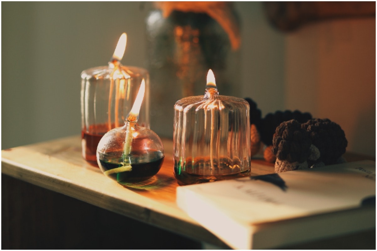Burning candles
