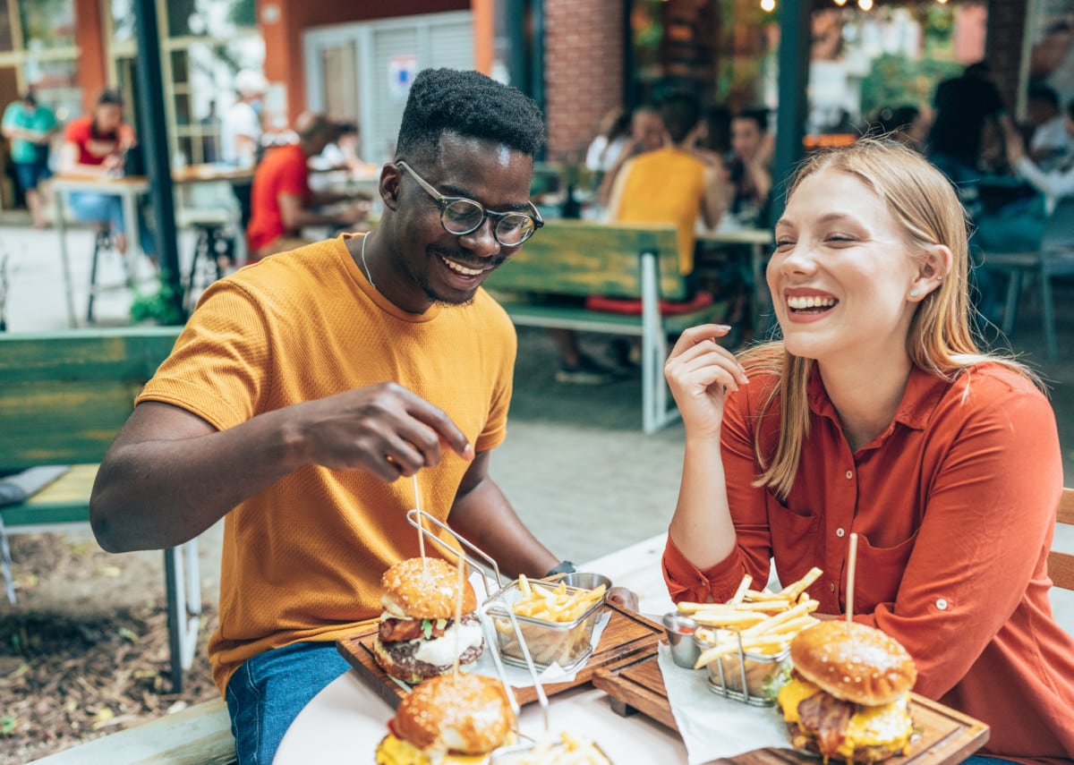 Friends and fast food