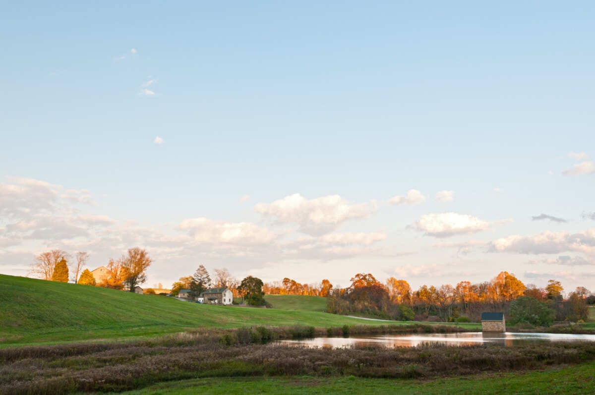 delaware countryside with trees and clouds_Getty