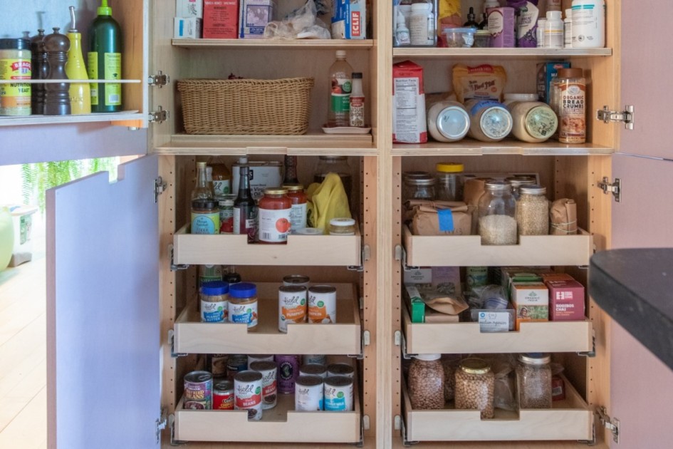 Go all in on pull-out drawers and interior storage