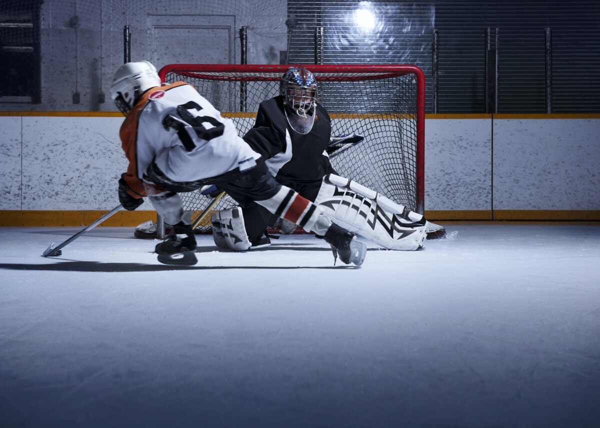 hockey players playing