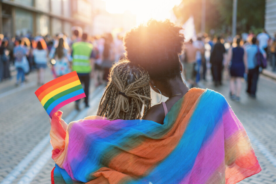 People celebrating Pride