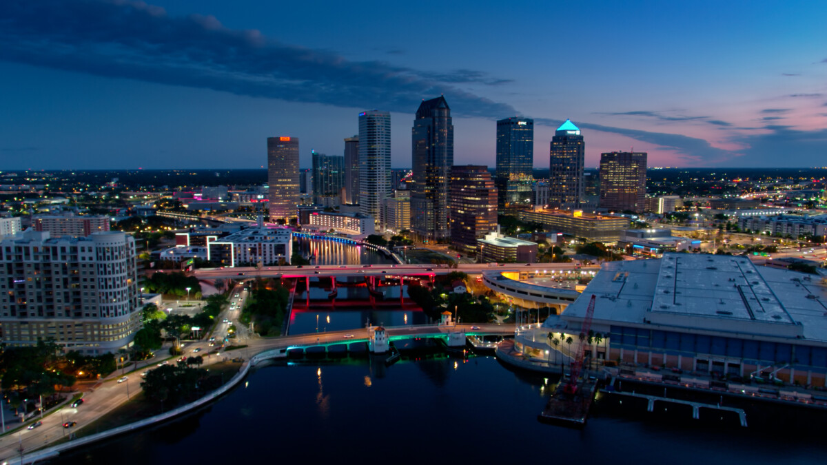 nighttime in tampa