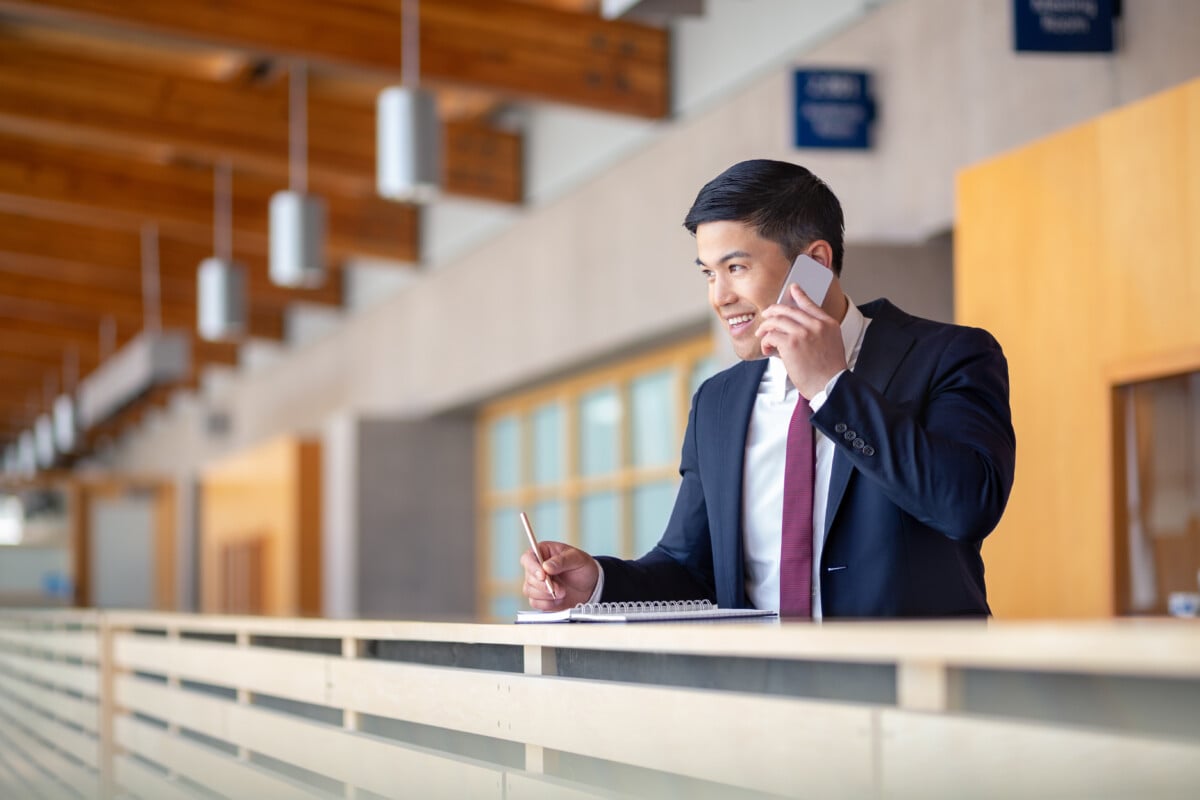 businessman on cellphone