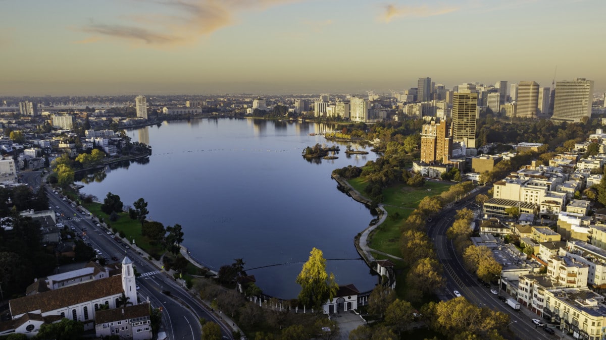 Downtown Oakland and Lake Merritt