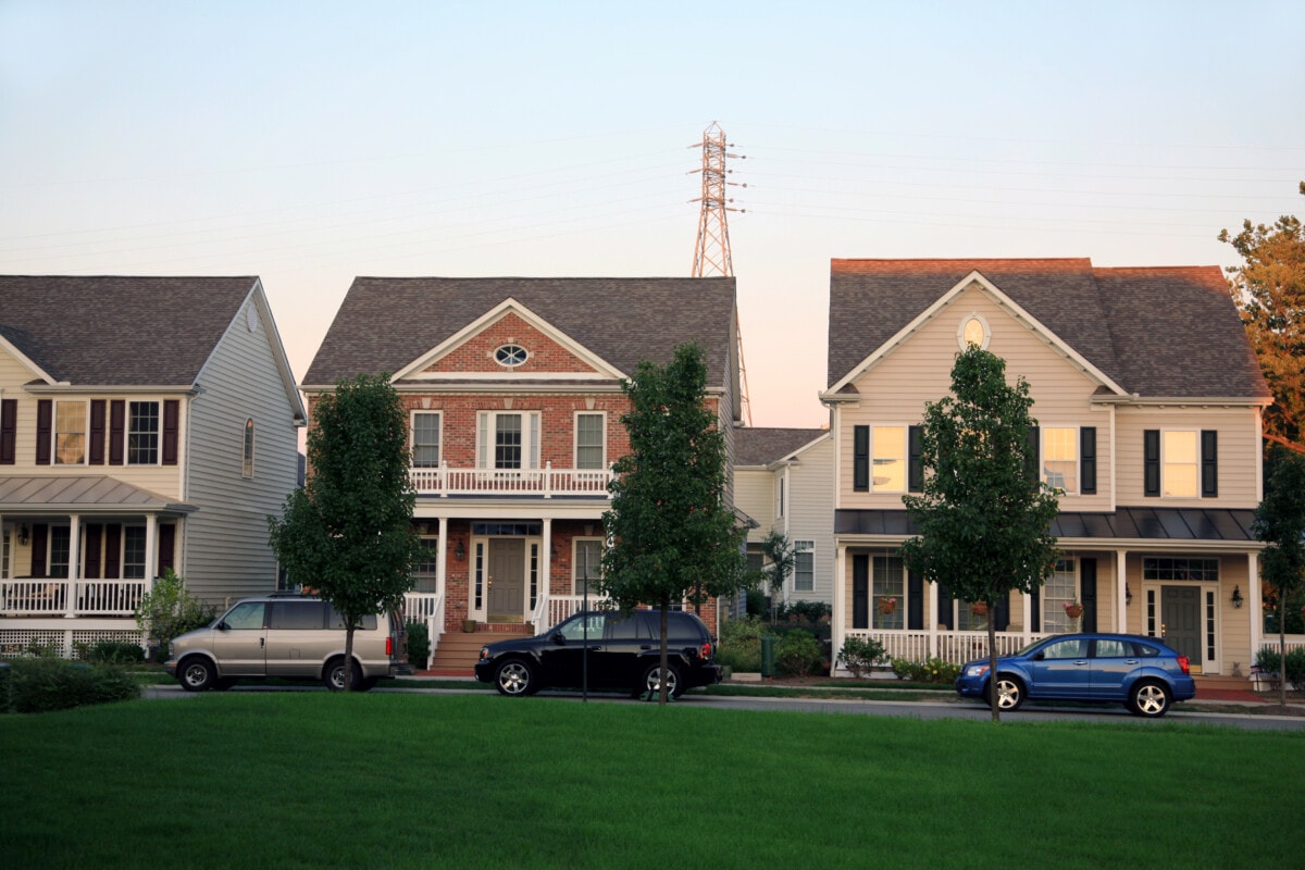 Suburban neighborhood in Pennsylvania