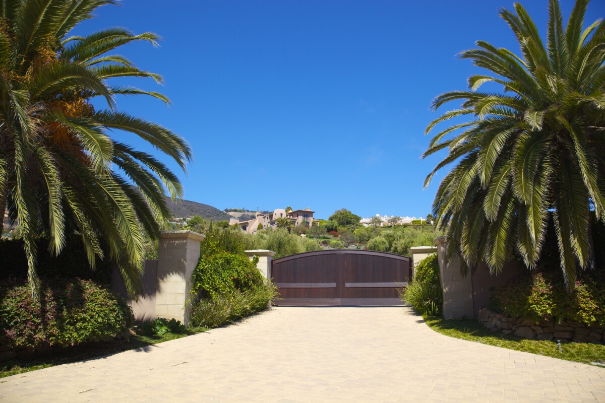 Entrance to Malibu Home