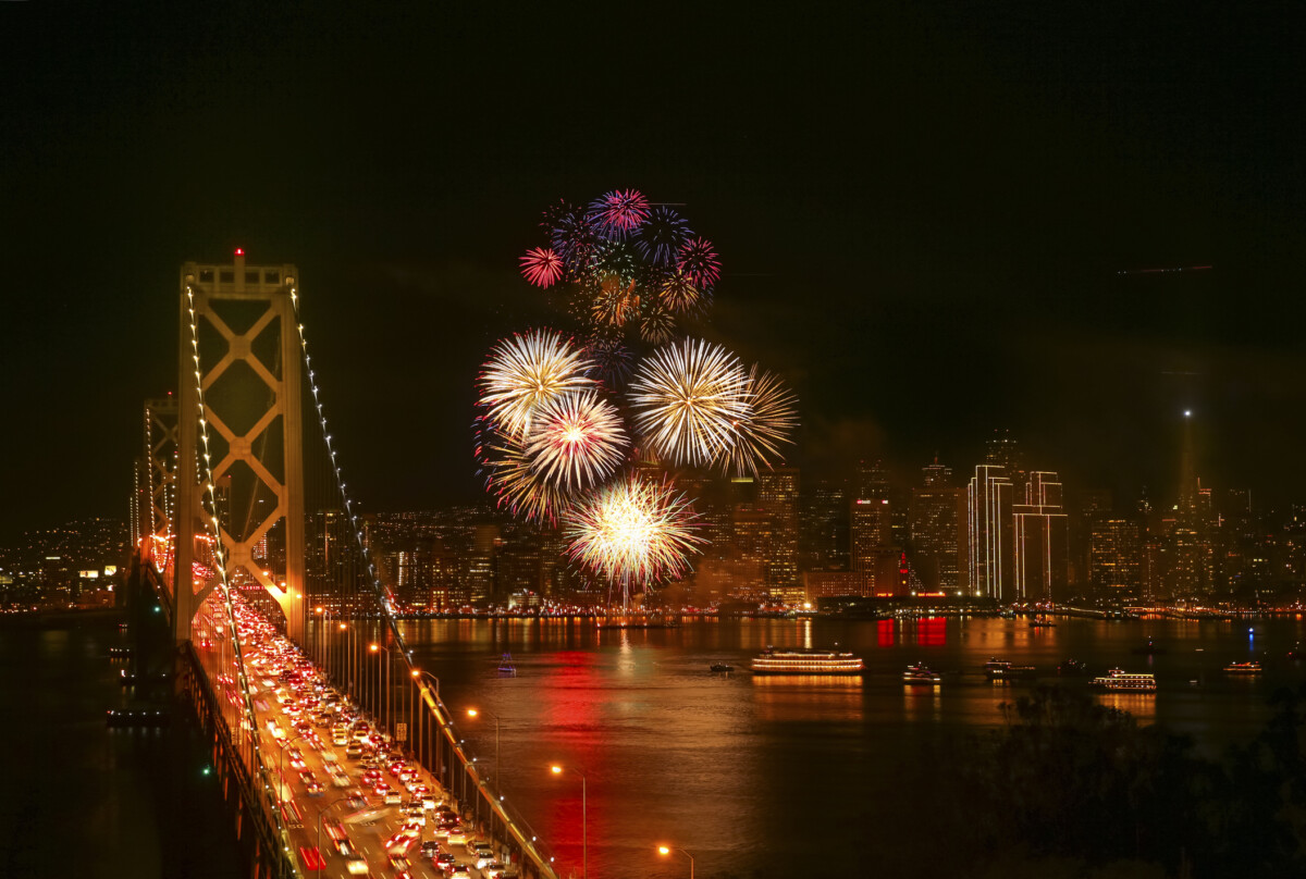 New Year's Eve Firework from Yerba Buena Island.