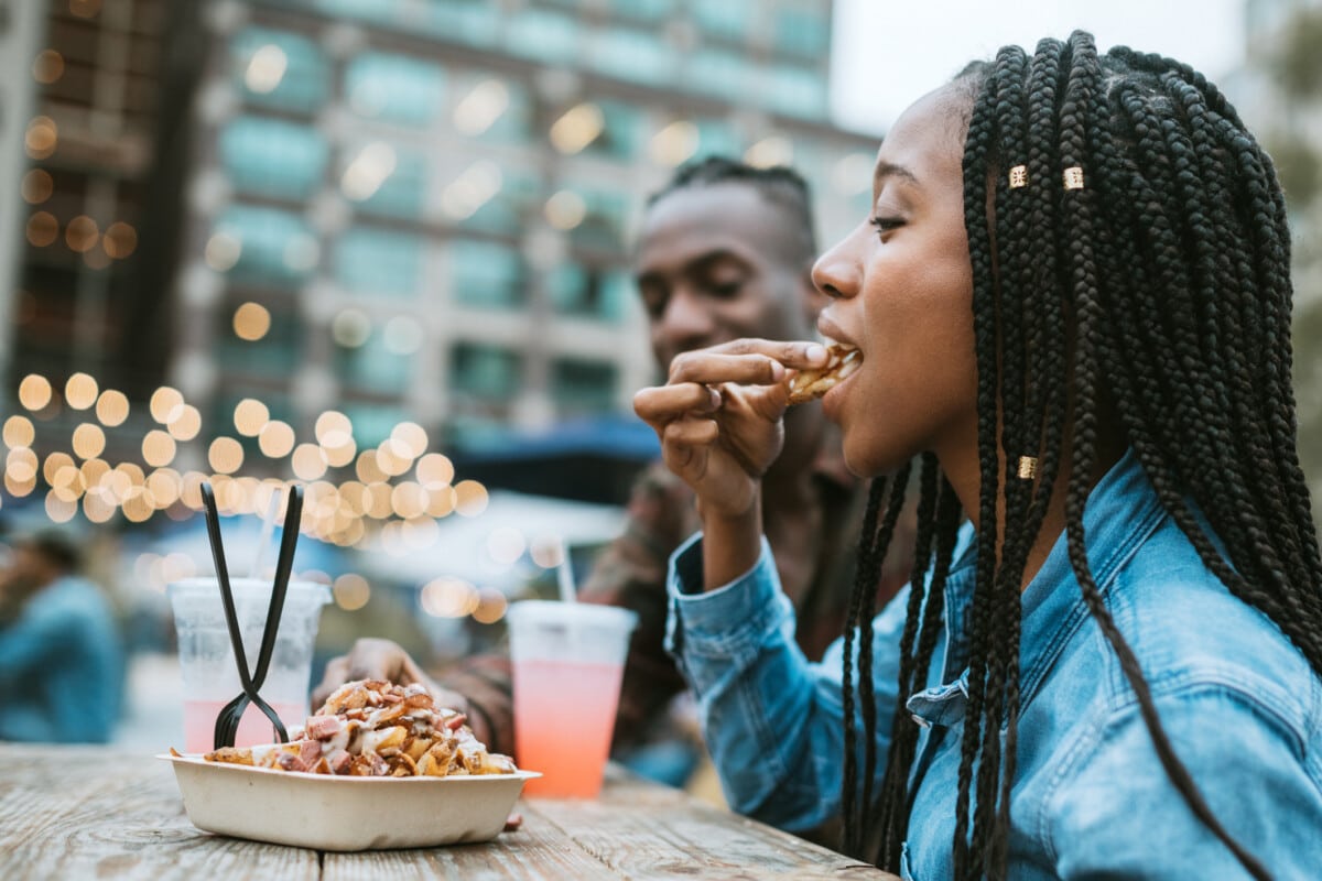 Friends Enjoying Food Truck Life