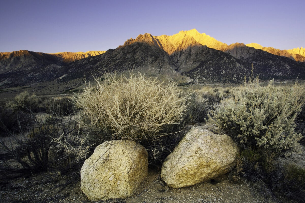 Getty - vivid mountain sunrise desert