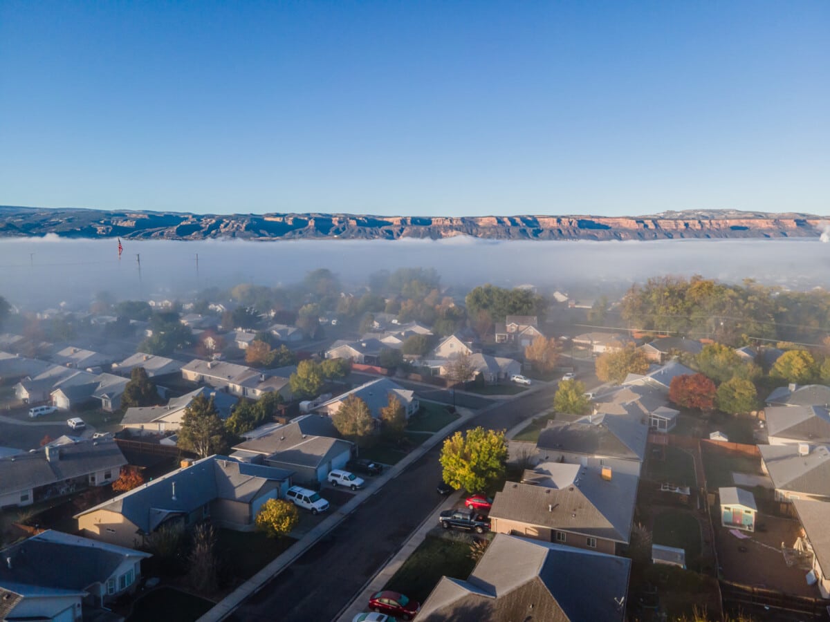 aerial view of homes in grand junction co_Getty