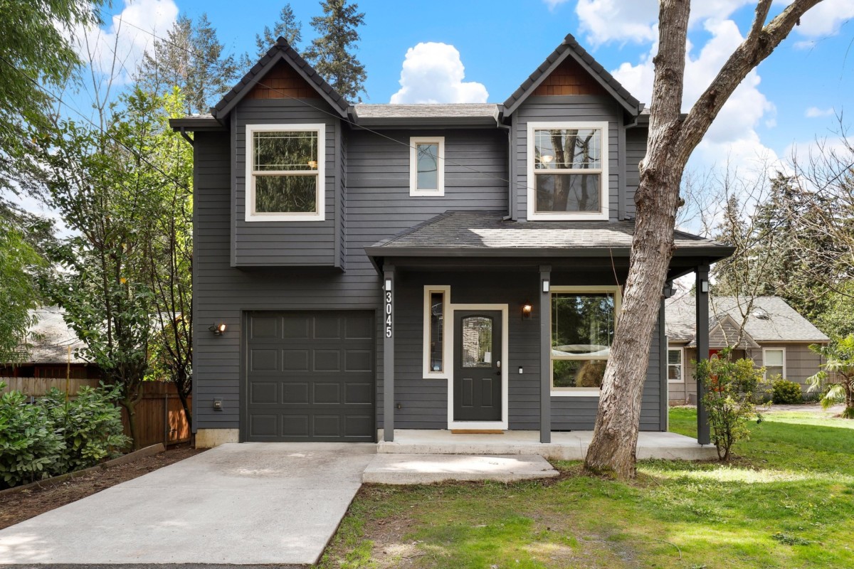 Home with mirrored windows tint