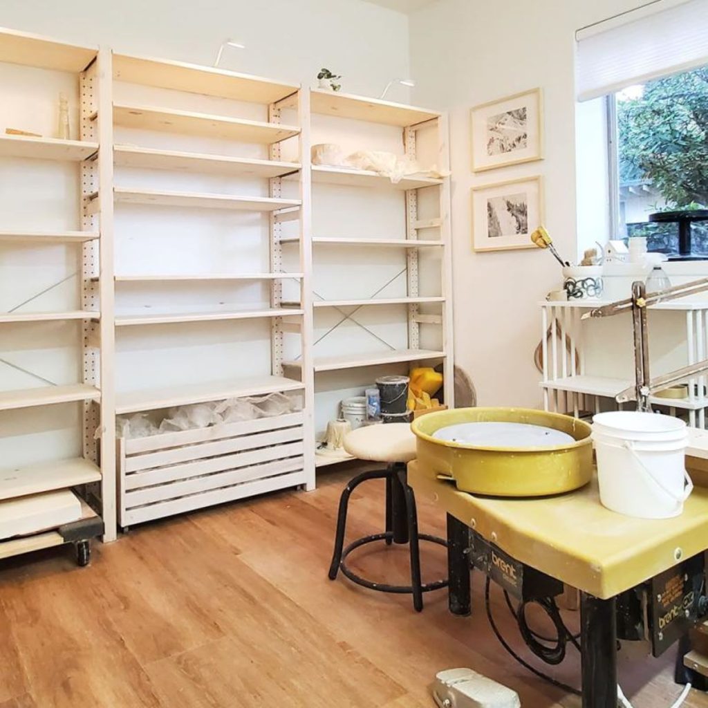 A small spare room was the perfect home studio space for Seattle-based potter Katja Kromann