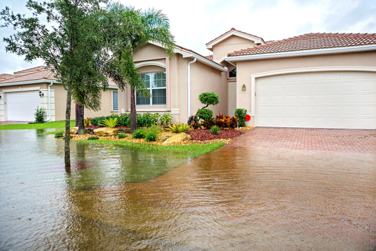 Flooding from a hurricane in Jacksonville