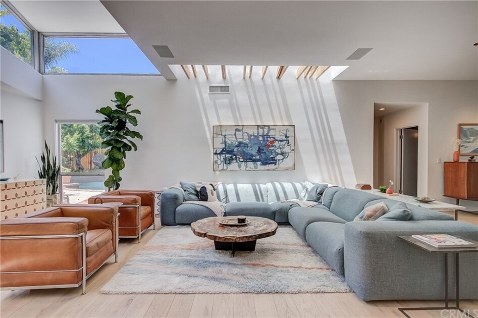 Living room with natural light