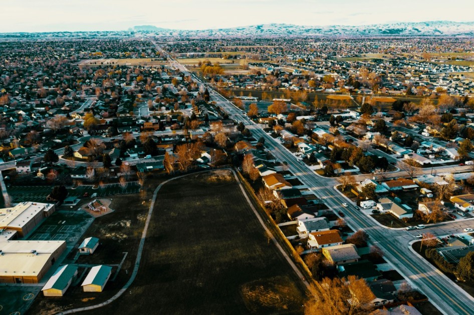 Aerial view of Meridian, Idaho