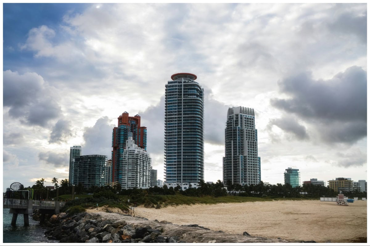 South Pointe Park Shore and Buildings