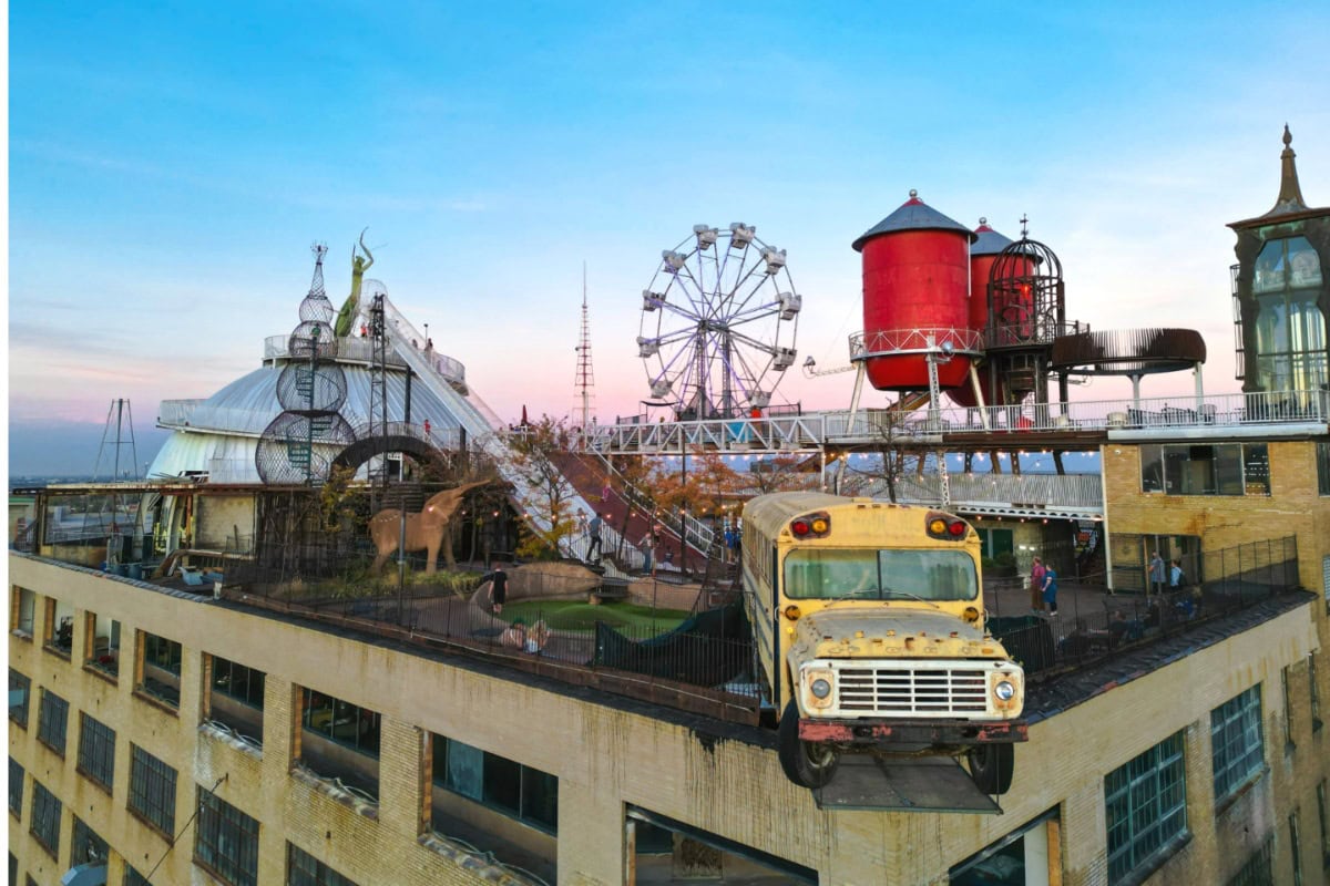 Rooftop view of City Museum