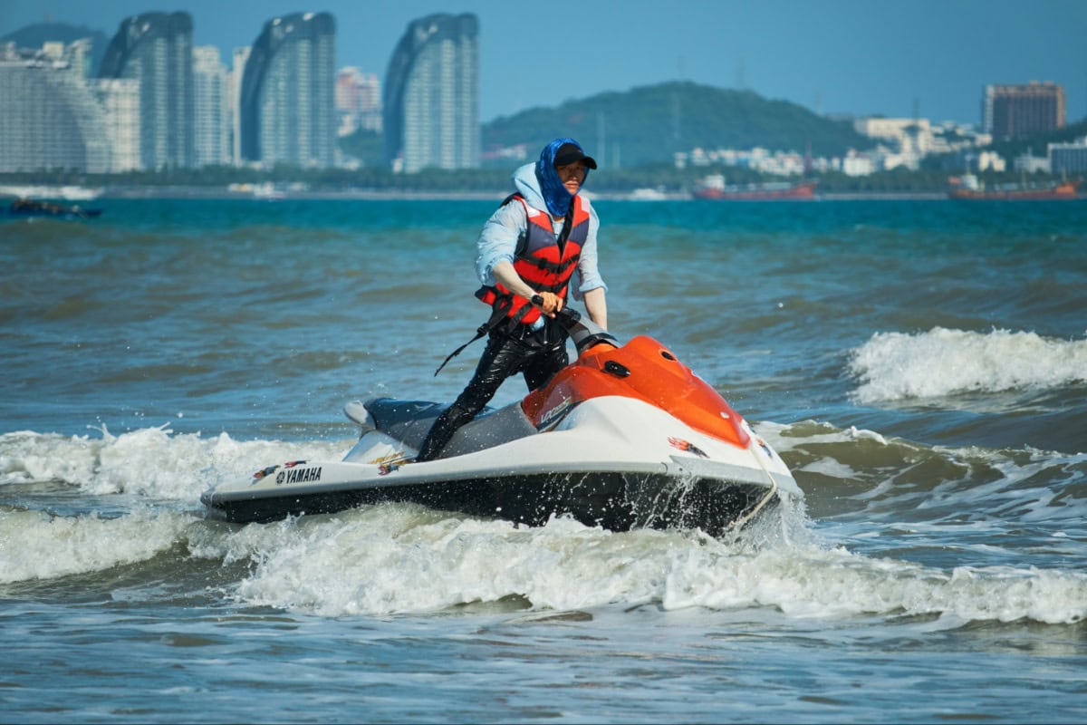 Man Jet Skiiing