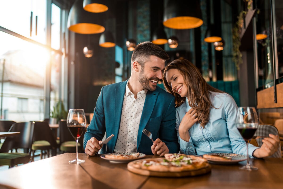 People sharing a meal