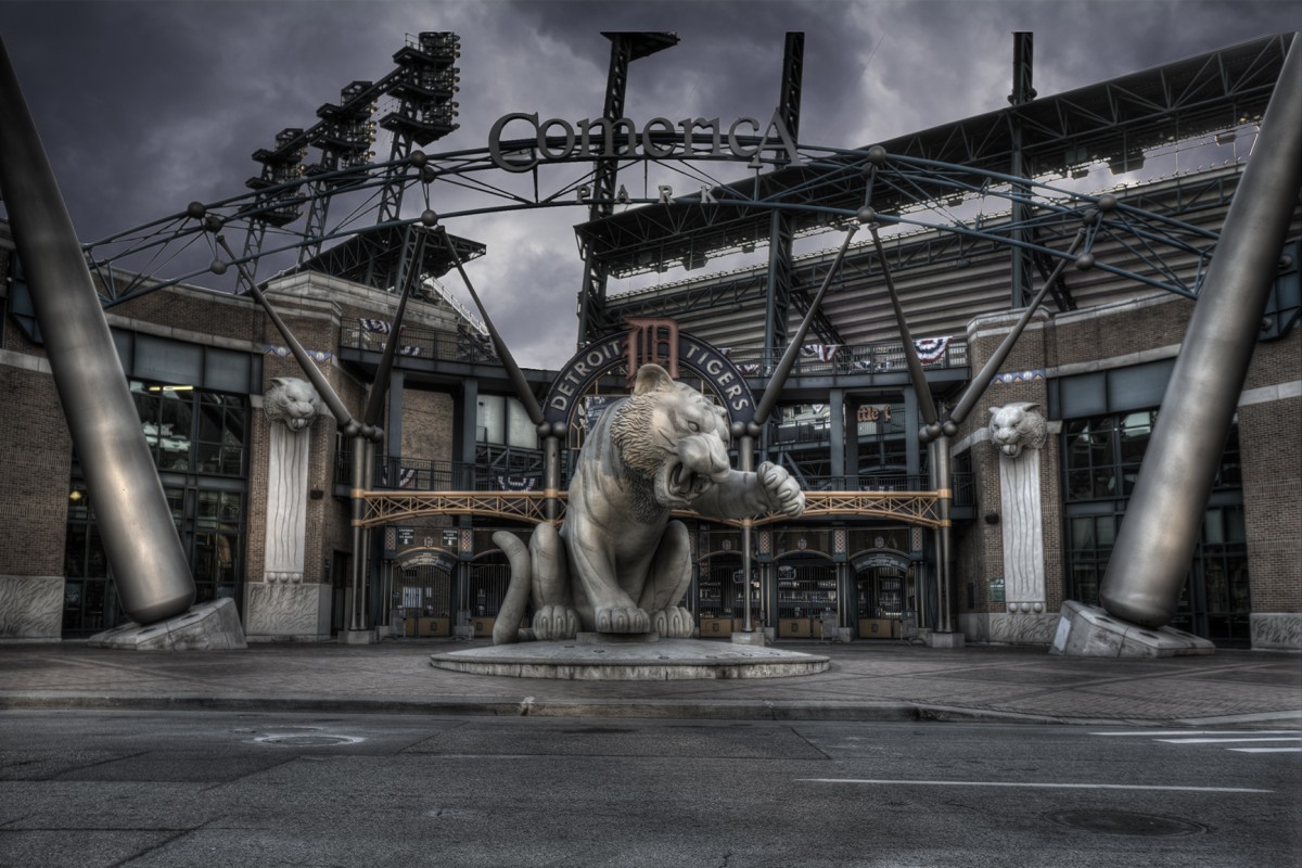 Comerica Park, photographed by Hugh Anderson