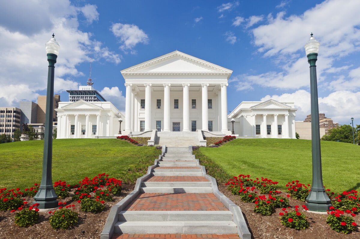 State Capitol Building In Richmond, Virginia