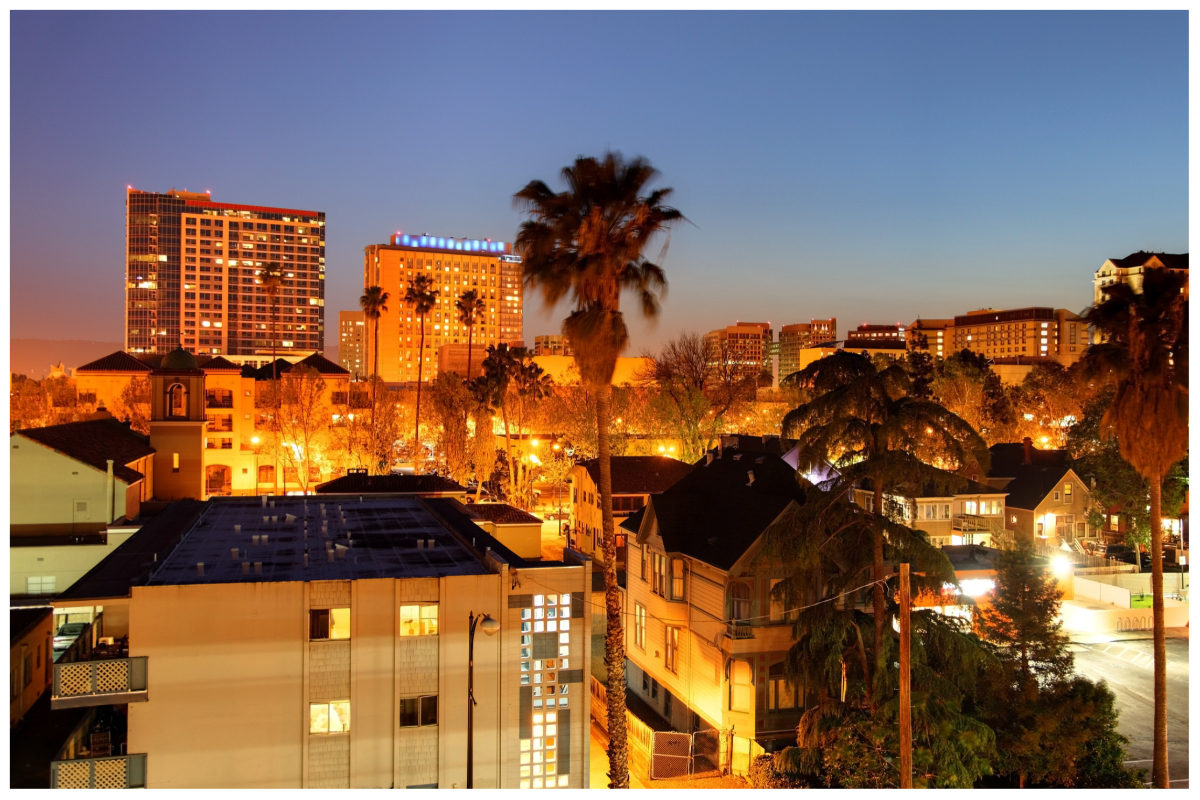 San Jose at night
