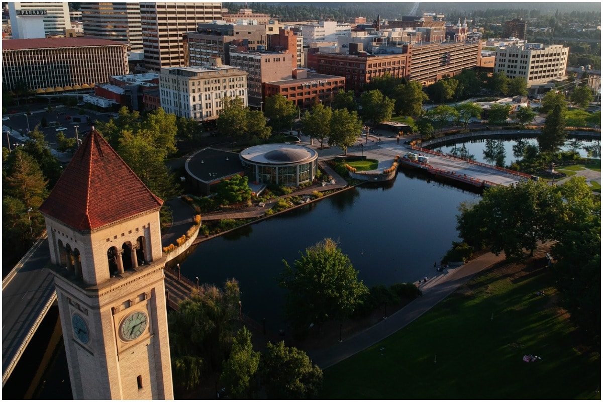 Spokane from above