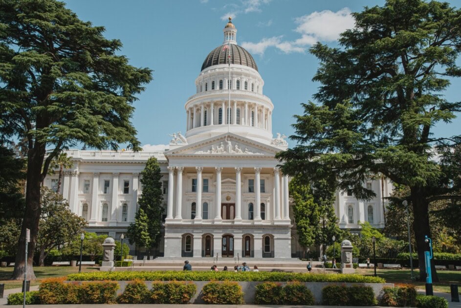 The California State Capitol in Sacramento