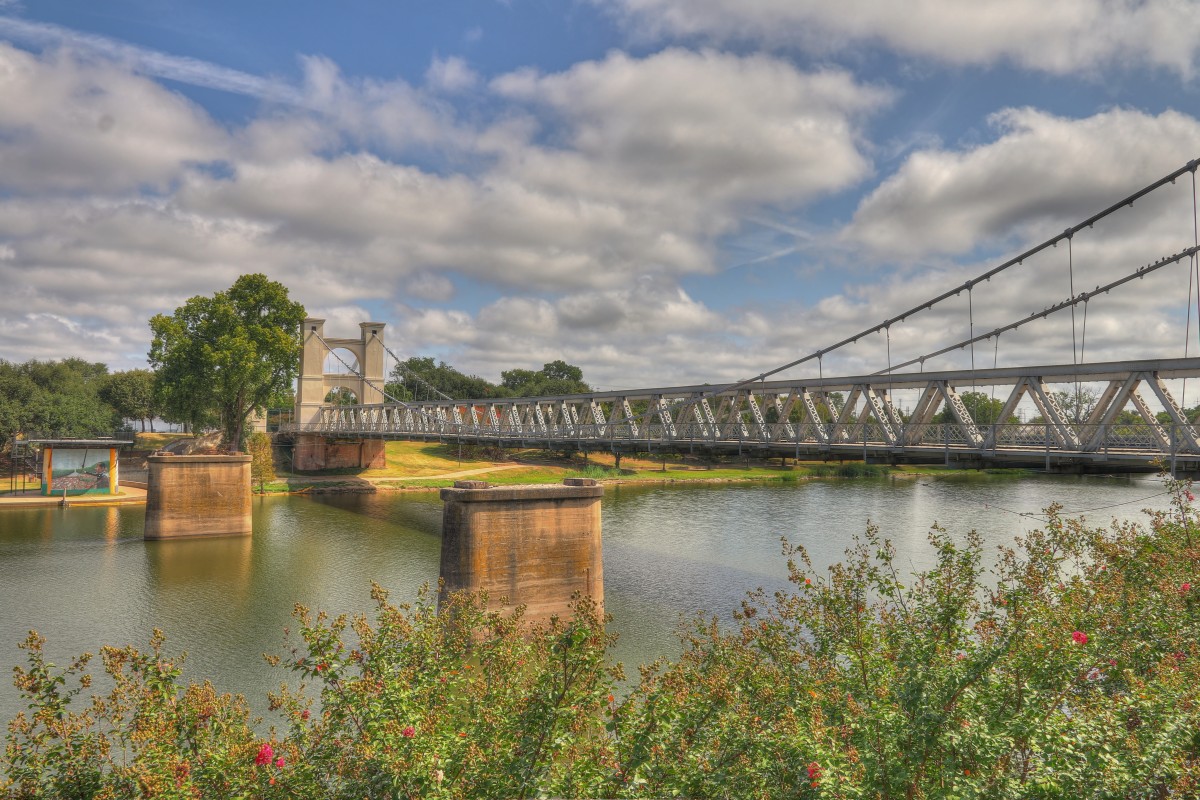 The Brazos River in Waco Texas