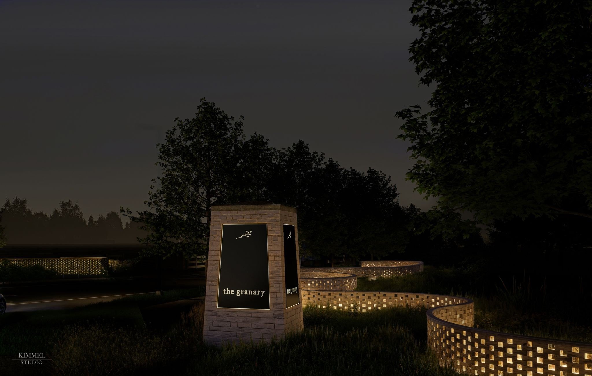 The Granary at night