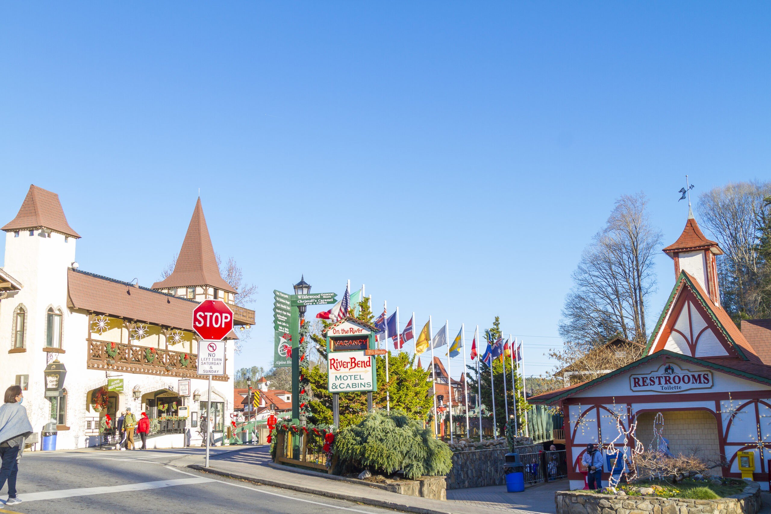 Helen, Georgia during the holidays