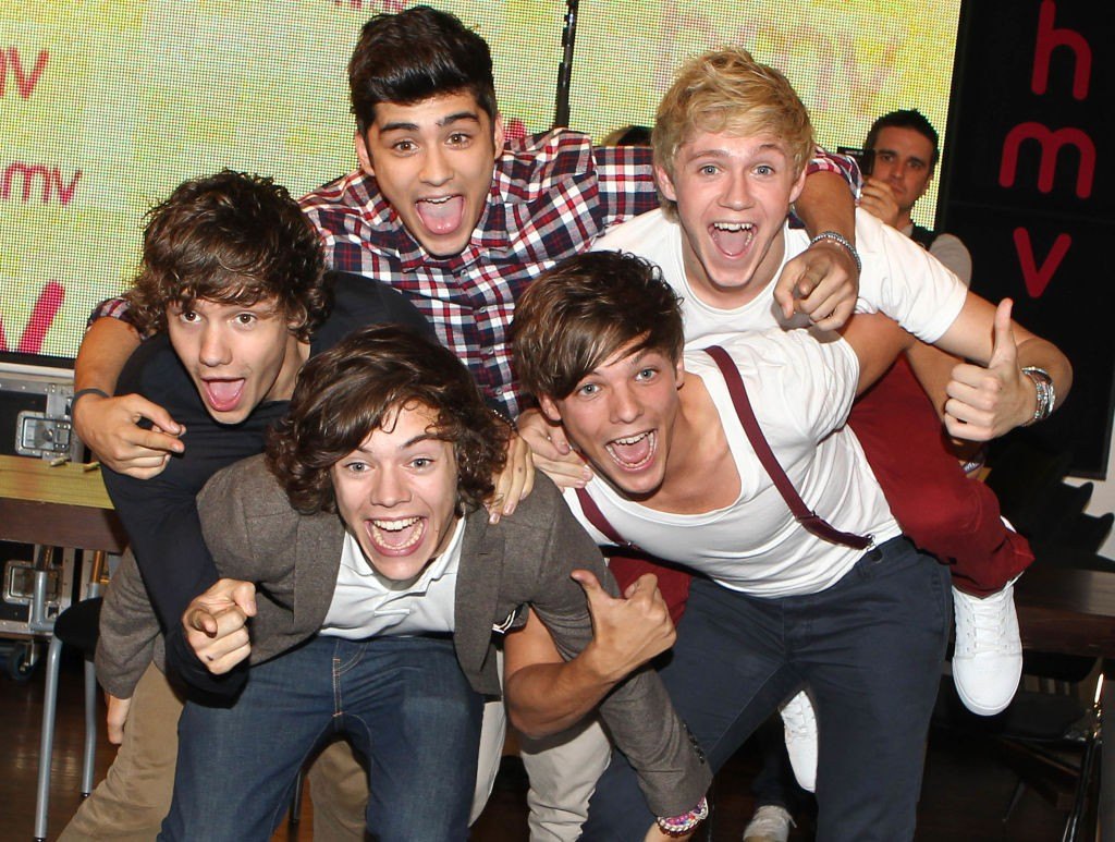 One Direction Sign Copies Of Their New Single 'What Makes You Beautiful' At HMV Oxford Street