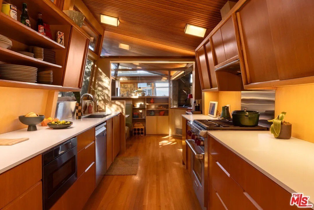 Retro kitchen in Los Angeles, CA, on sale for $6,995,000
