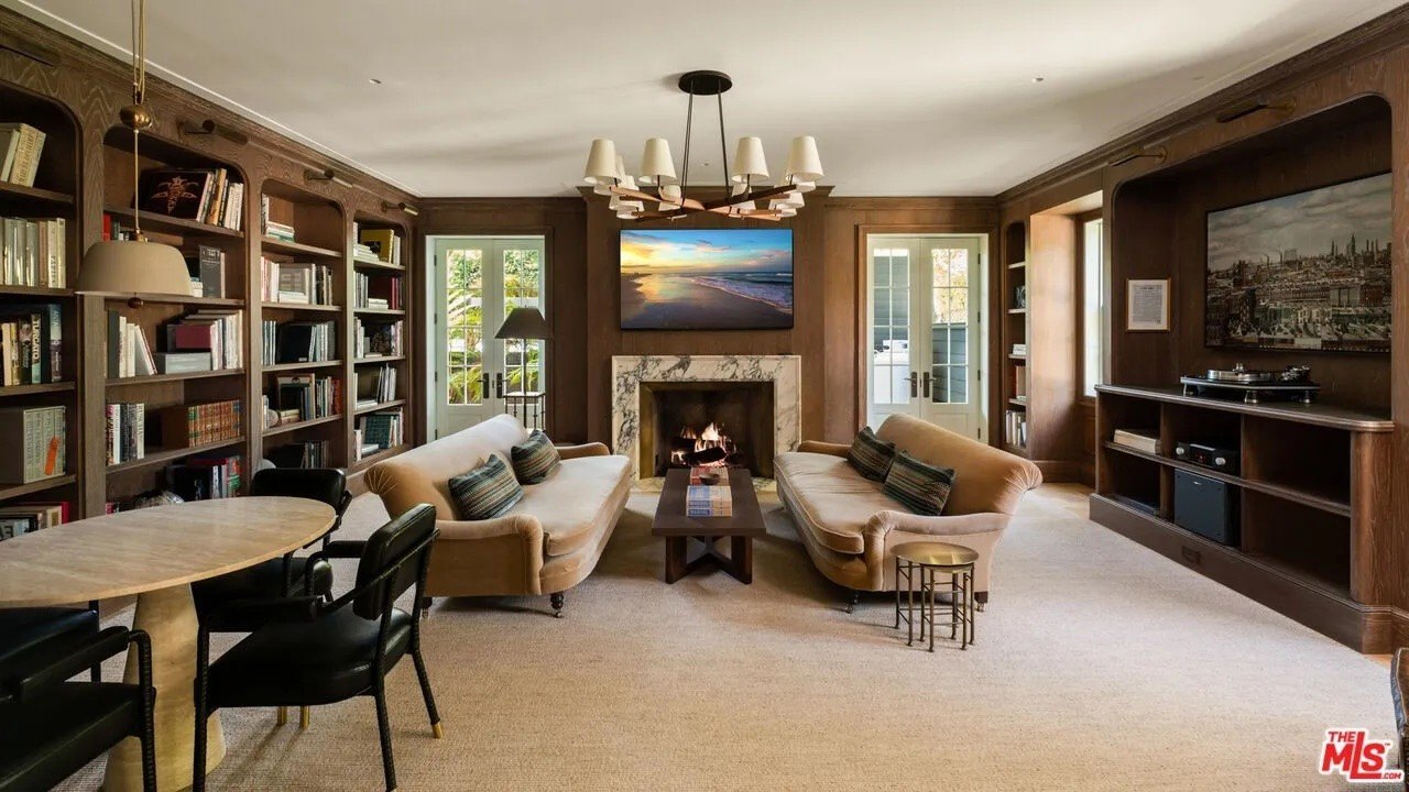 Picture of living room in Pacific Palisades home for sale