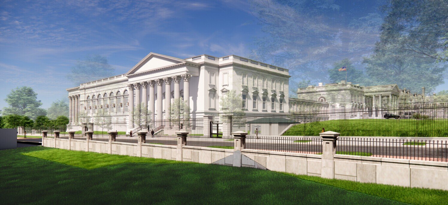 White House Ballroom rendering from Donald Trump on Truth Social
