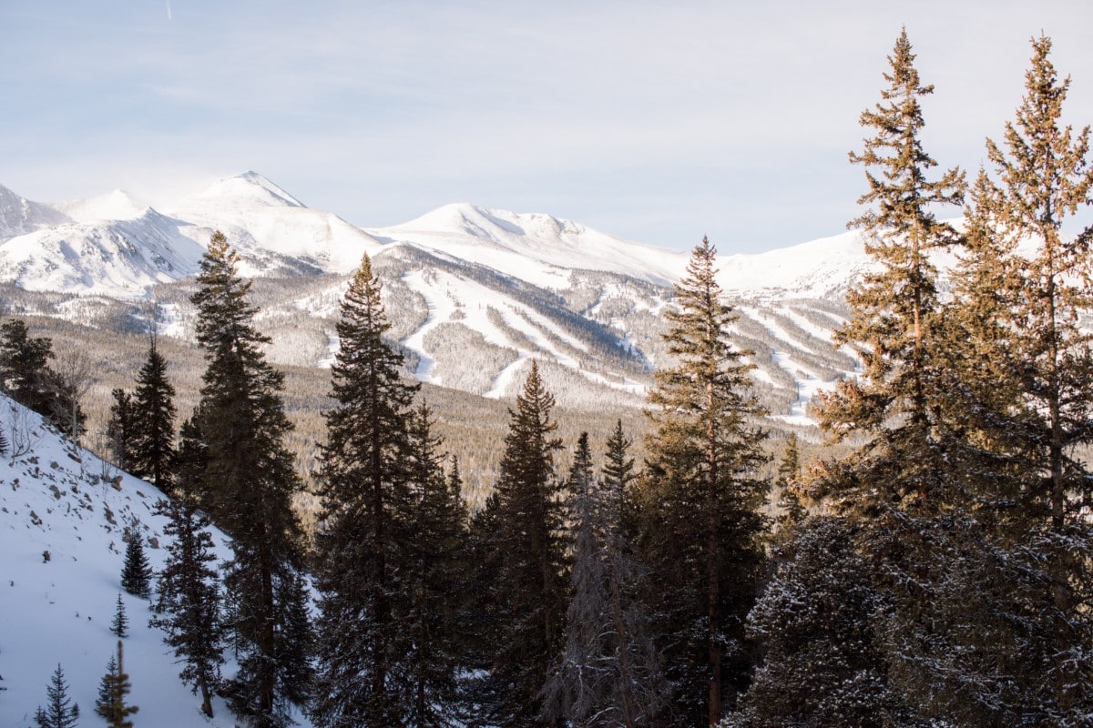 mountain with snow