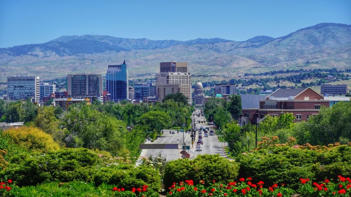 View of the city of Boise, ID