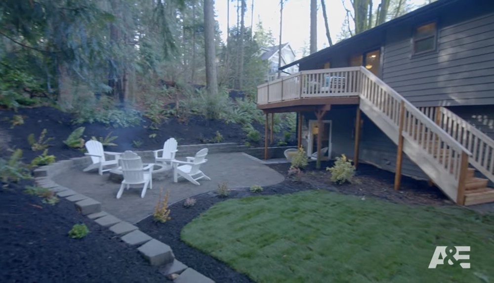 Dainard says he likes to "emphasize" the yard space of his house flips.